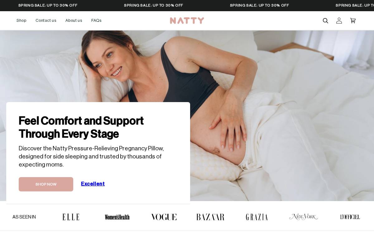 NATTY homepage screenshot