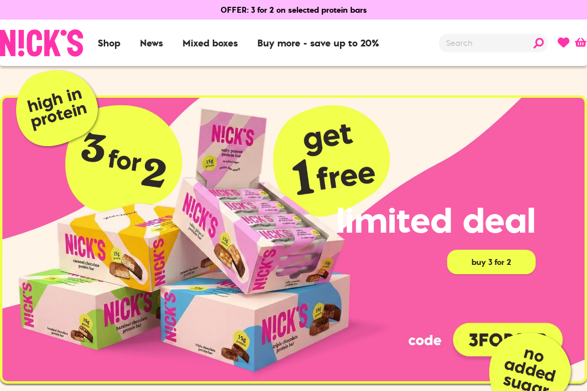try-nicks.co.uk homepage screenshot