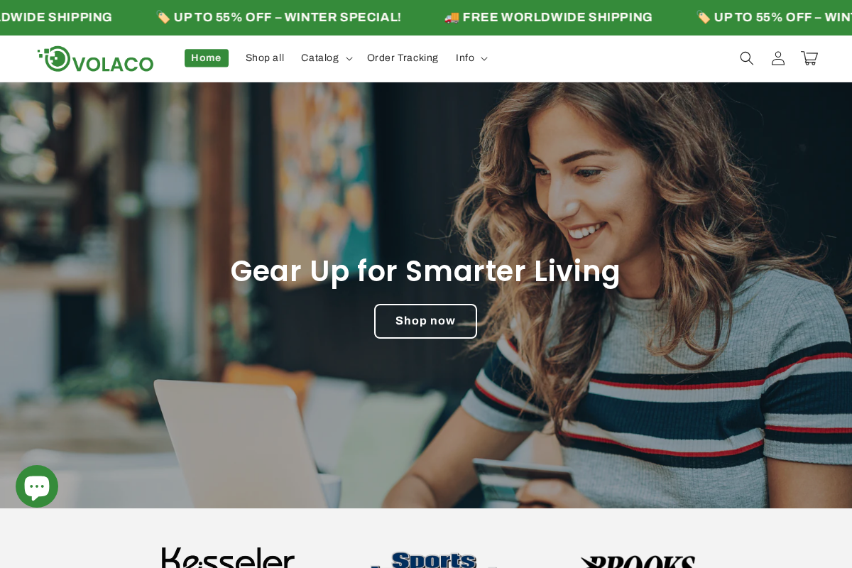 Ovolaco homepage screenshot