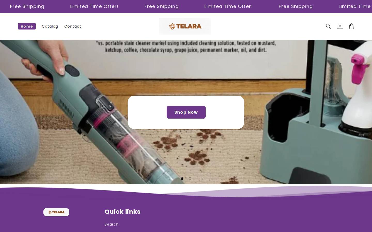 try-telaraa.com homepage screenshot