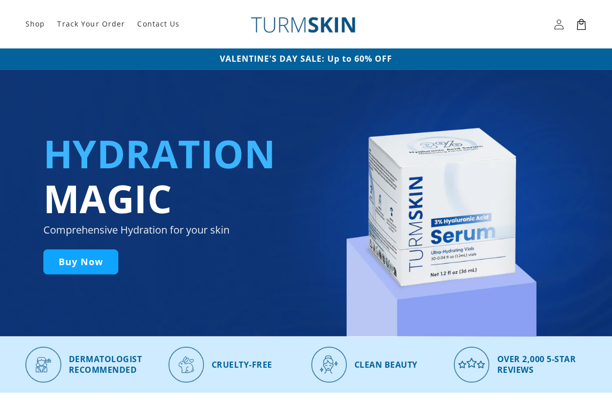 try-turmskin.com homepage screenshot