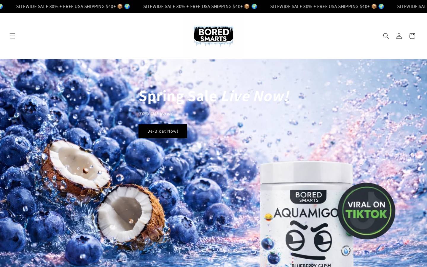 tryaquamigos.com homepage screenshot