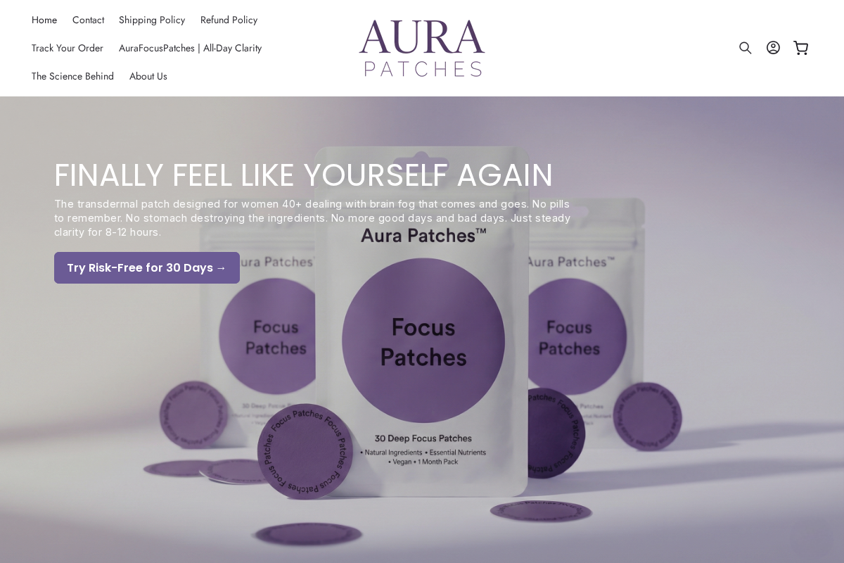 Tryaurapatches homepage screenshot