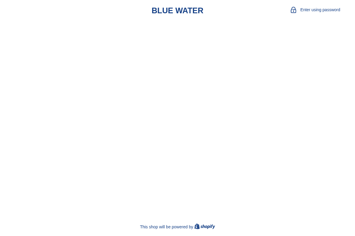 trybluewater.com homepage screenshot