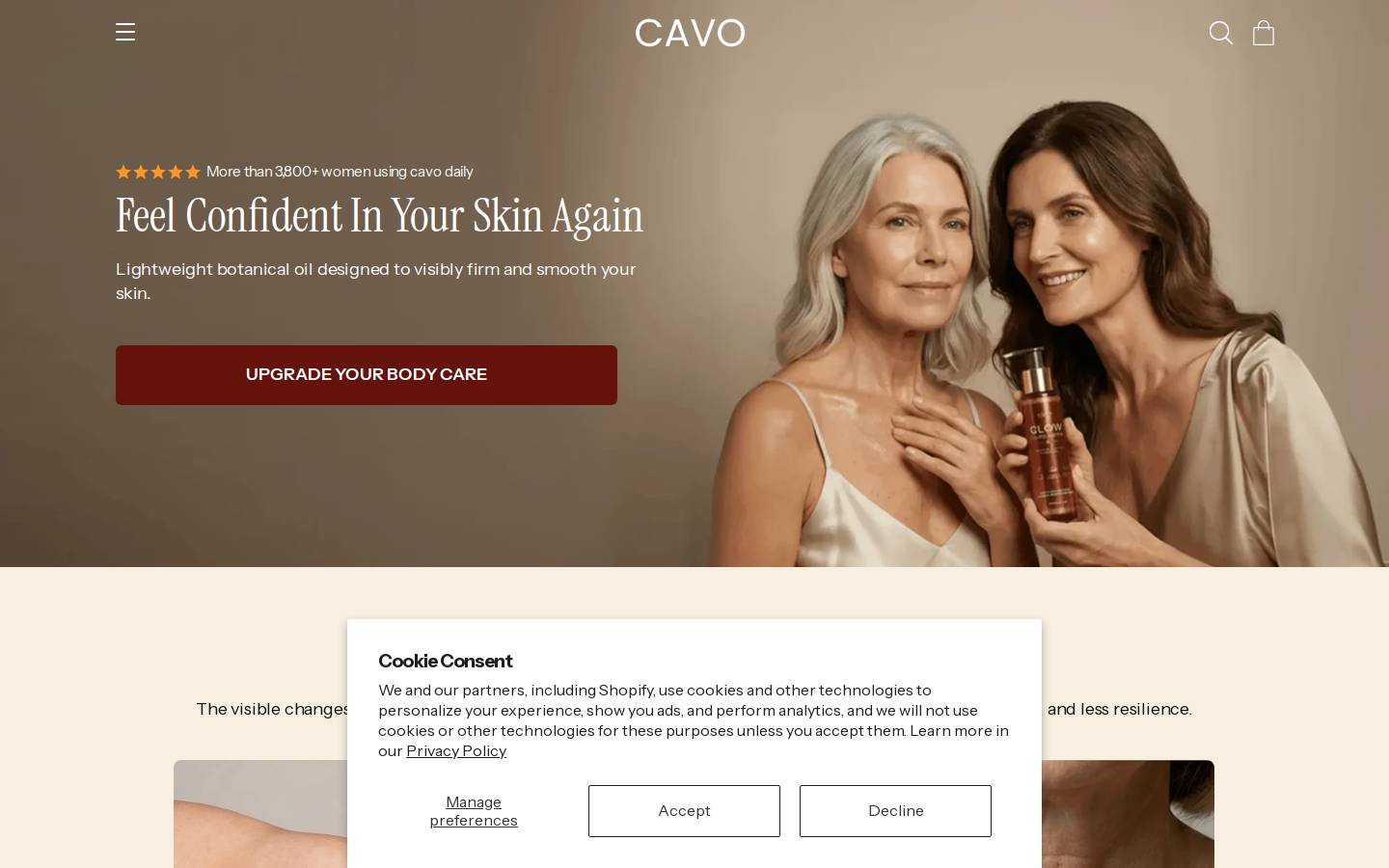 Trycavo homepage screenshot