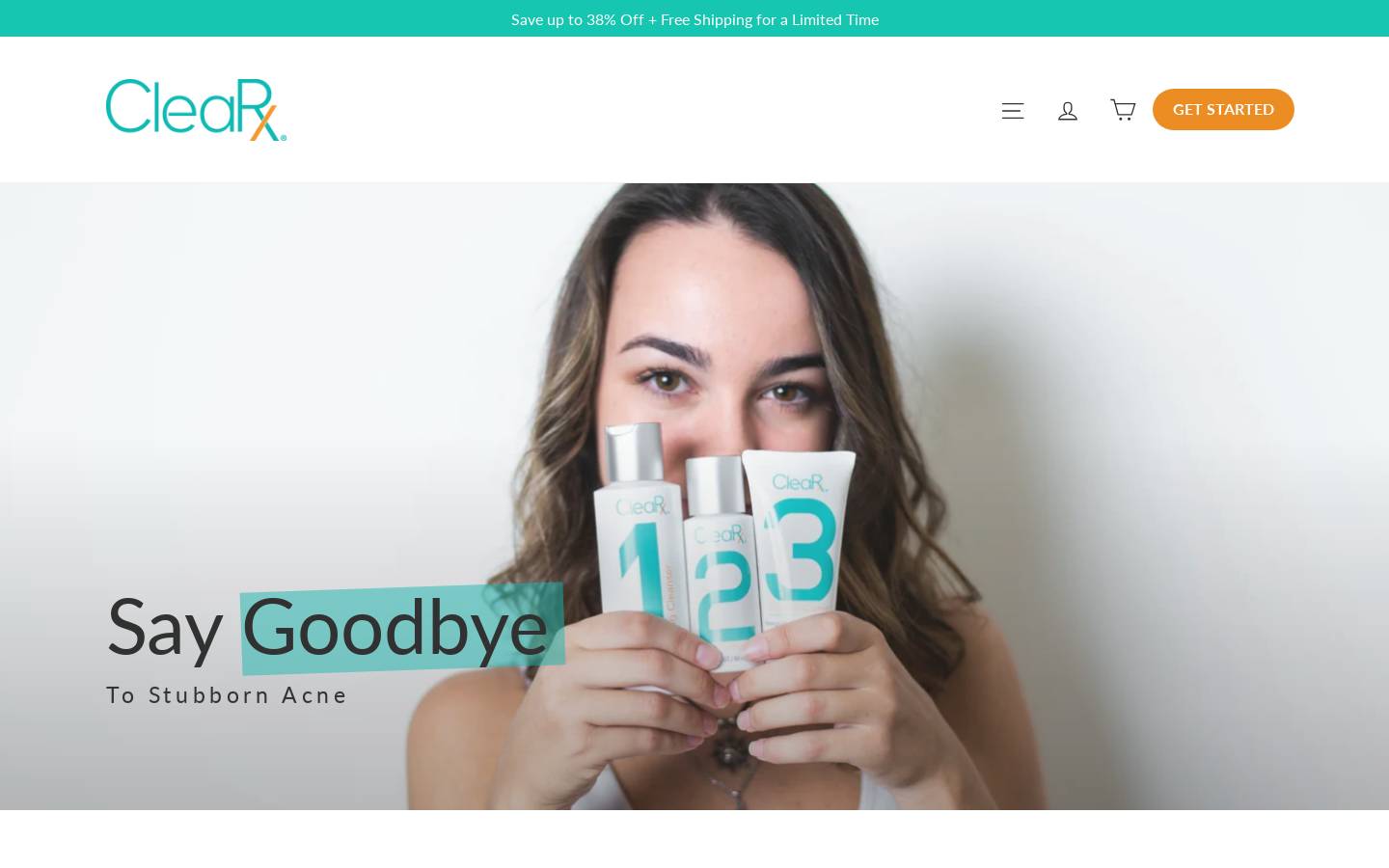 tryclearx.com homepage screenshot