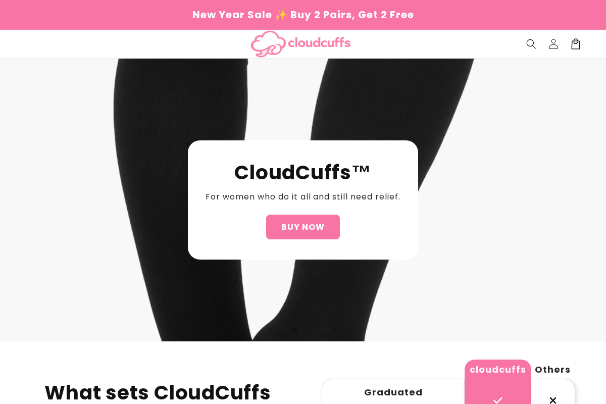 trycloudcuffs.com homepage screenshot