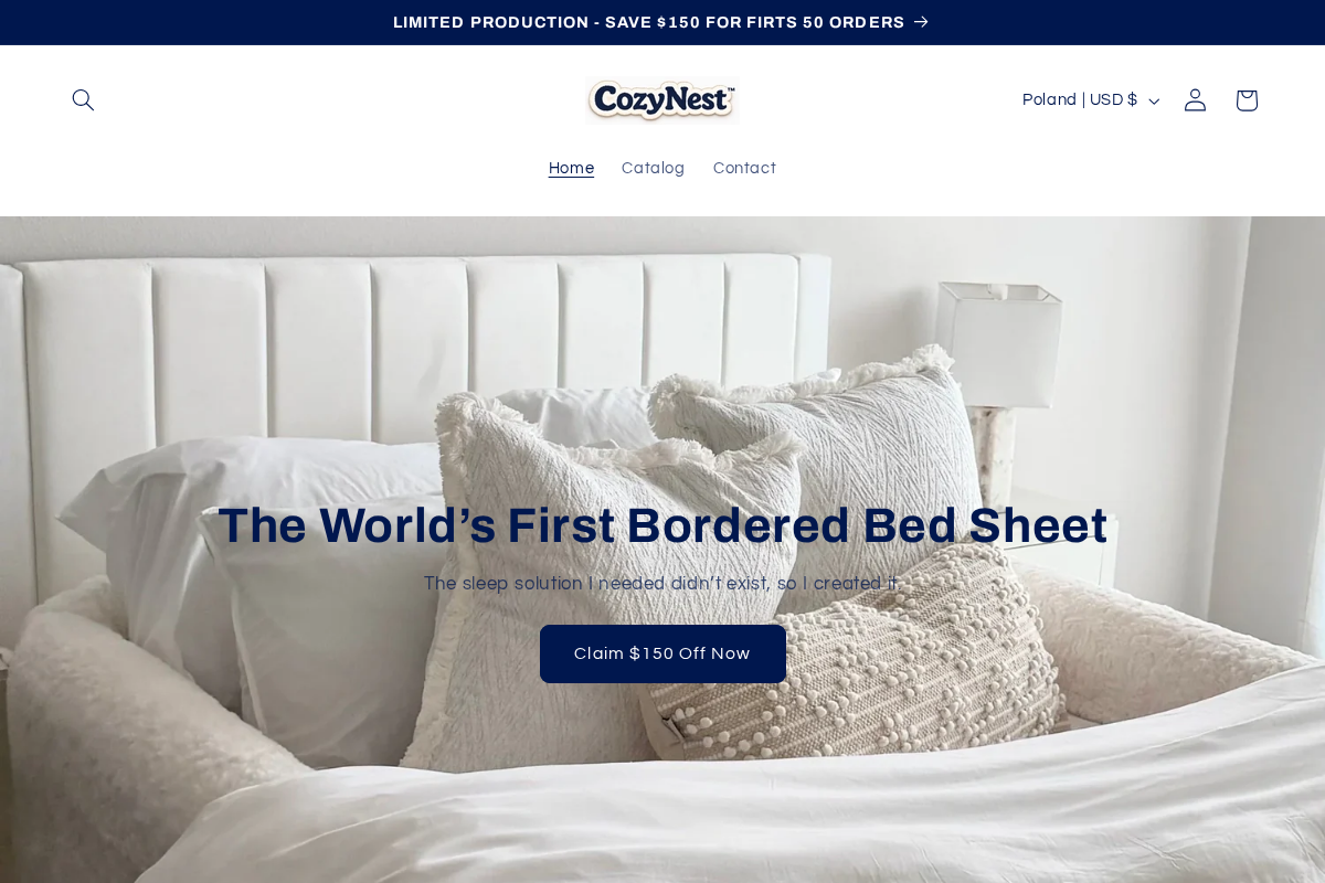 Сozynest homepage screenshot