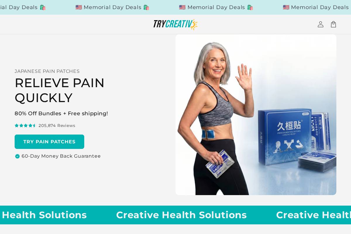 trycreativ.com homepage screenshot