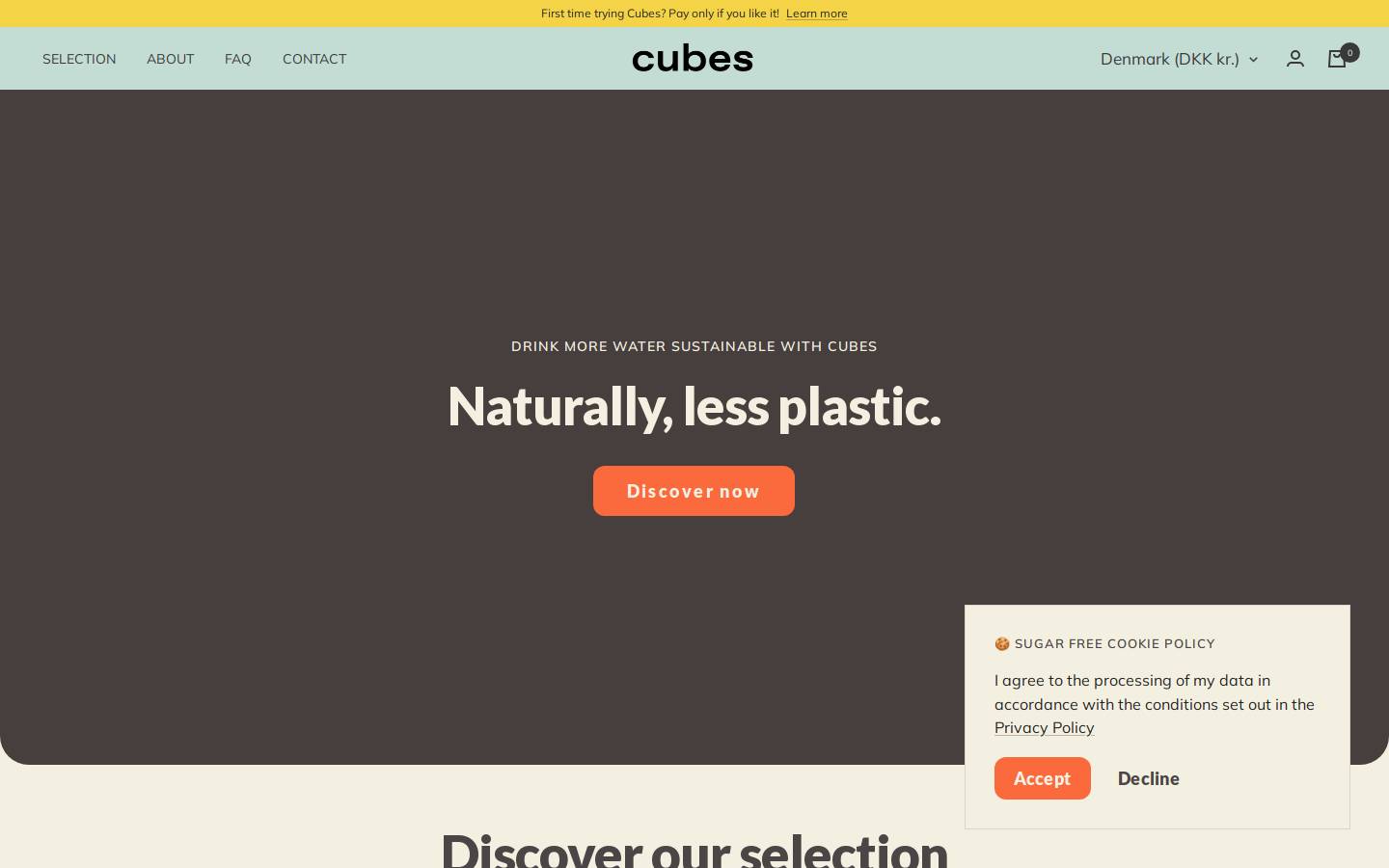 trycubes.com homepage screenshot