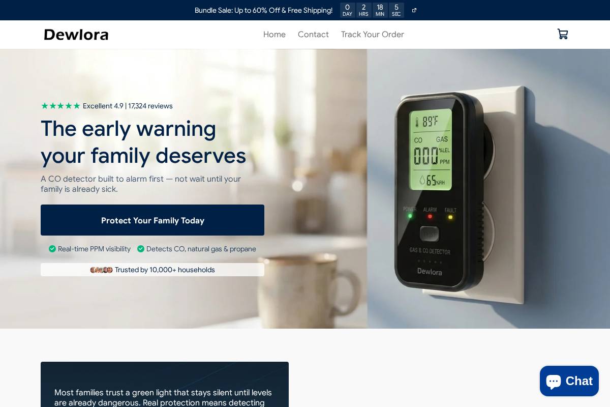 Trydewlora homepage screenshot