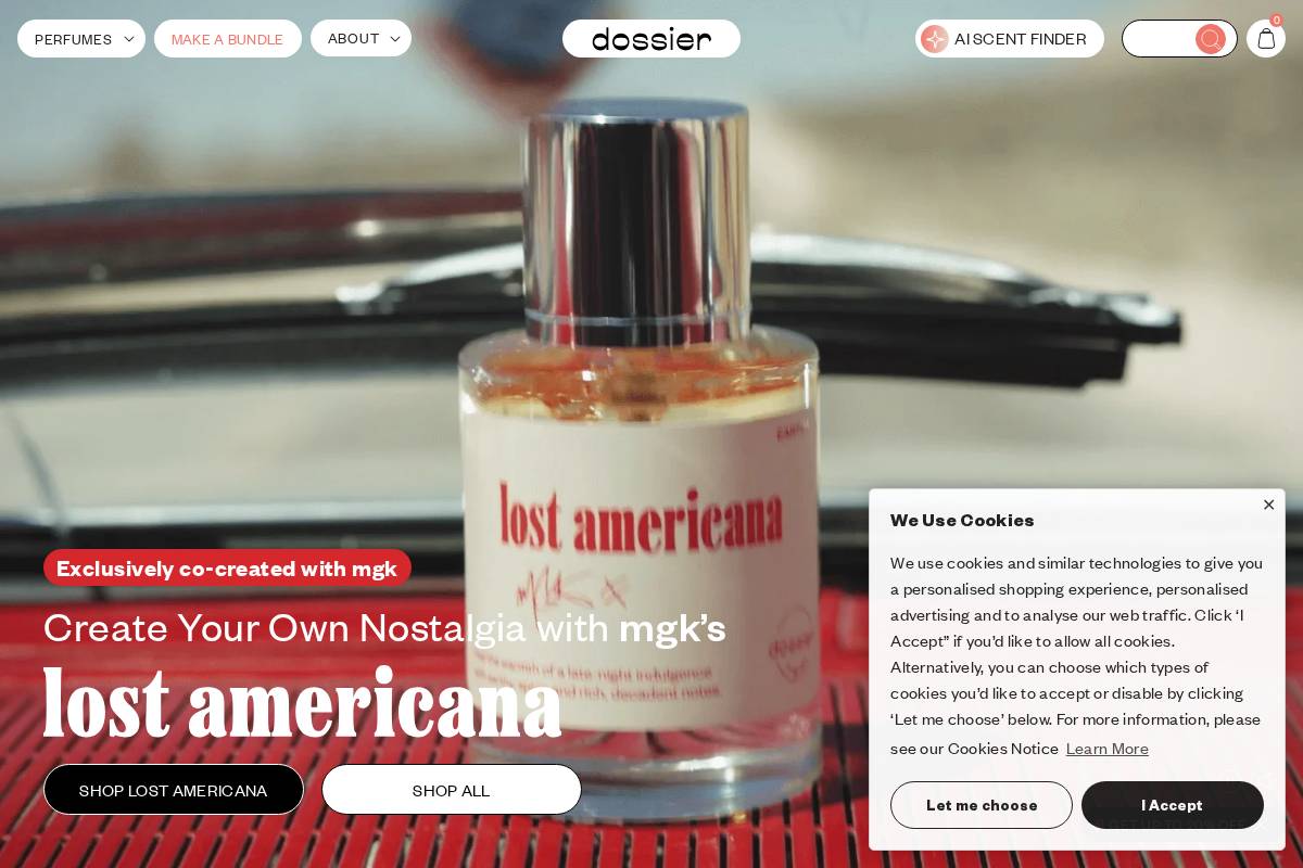 Trydossier homepage screenshot