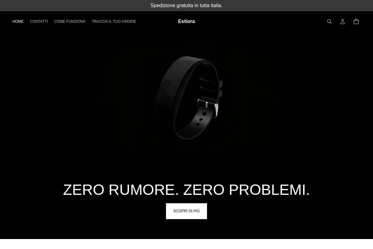 tryestiora.com homepage screenshot