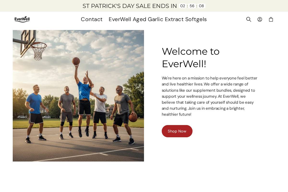 Tryeverwellhealth homepage screenshot