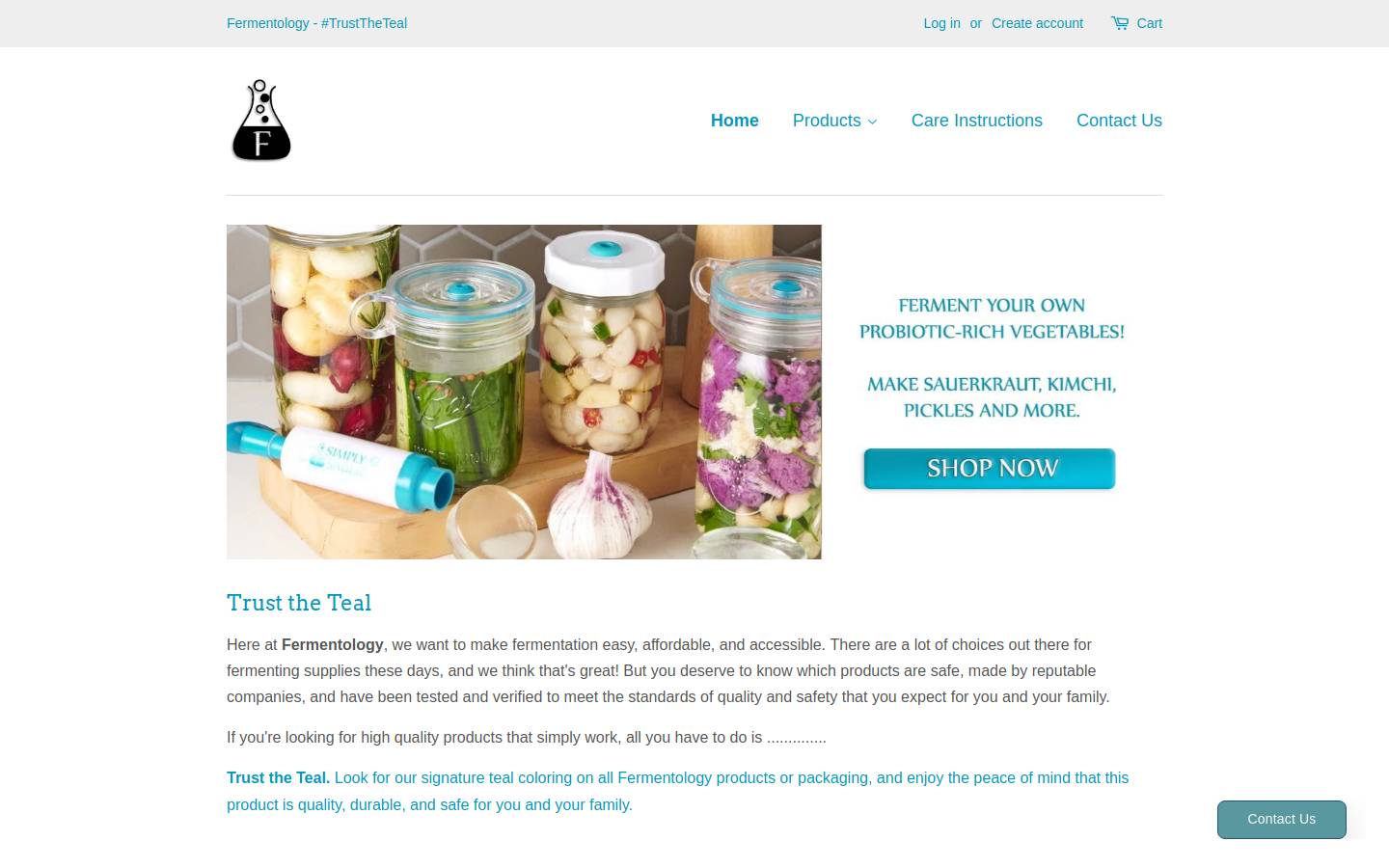 tryfermentology.com homepage screenshot