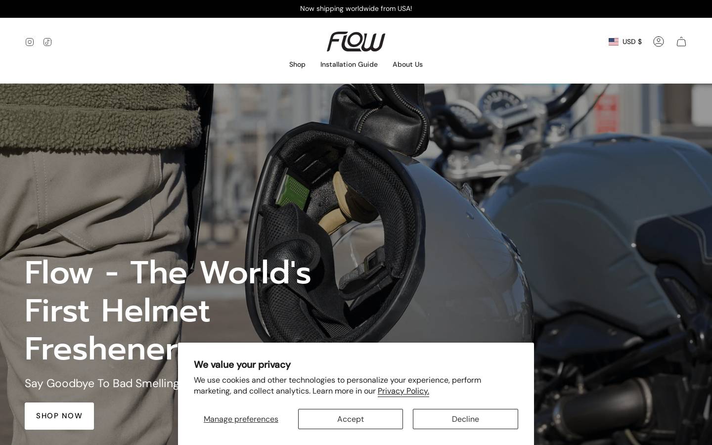 tryflow.co homepage screenshot