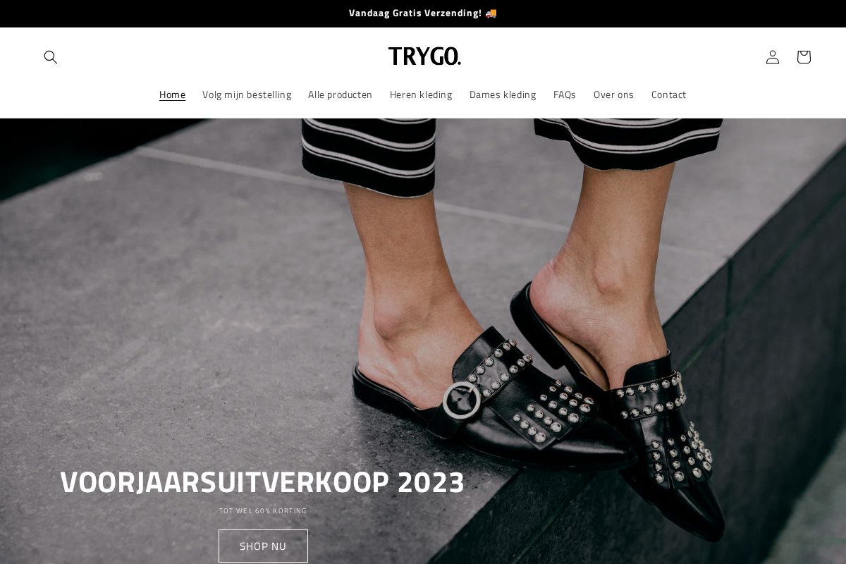 Trygo homepage screenshot