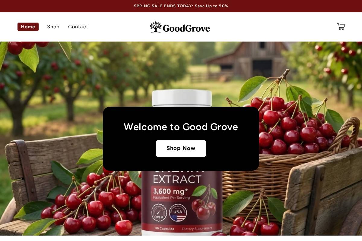 trygoodgrove.com homepage screenshot