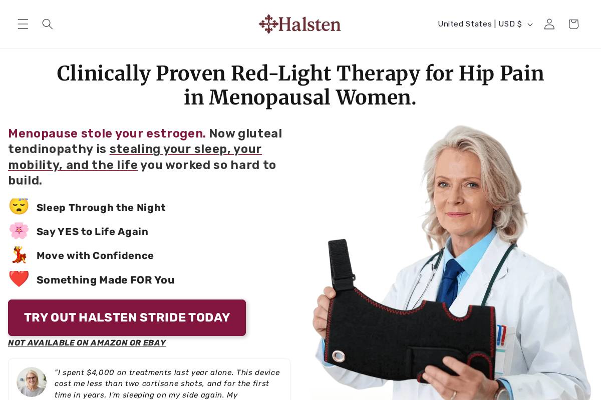 Tryhalsten homepage screenshot