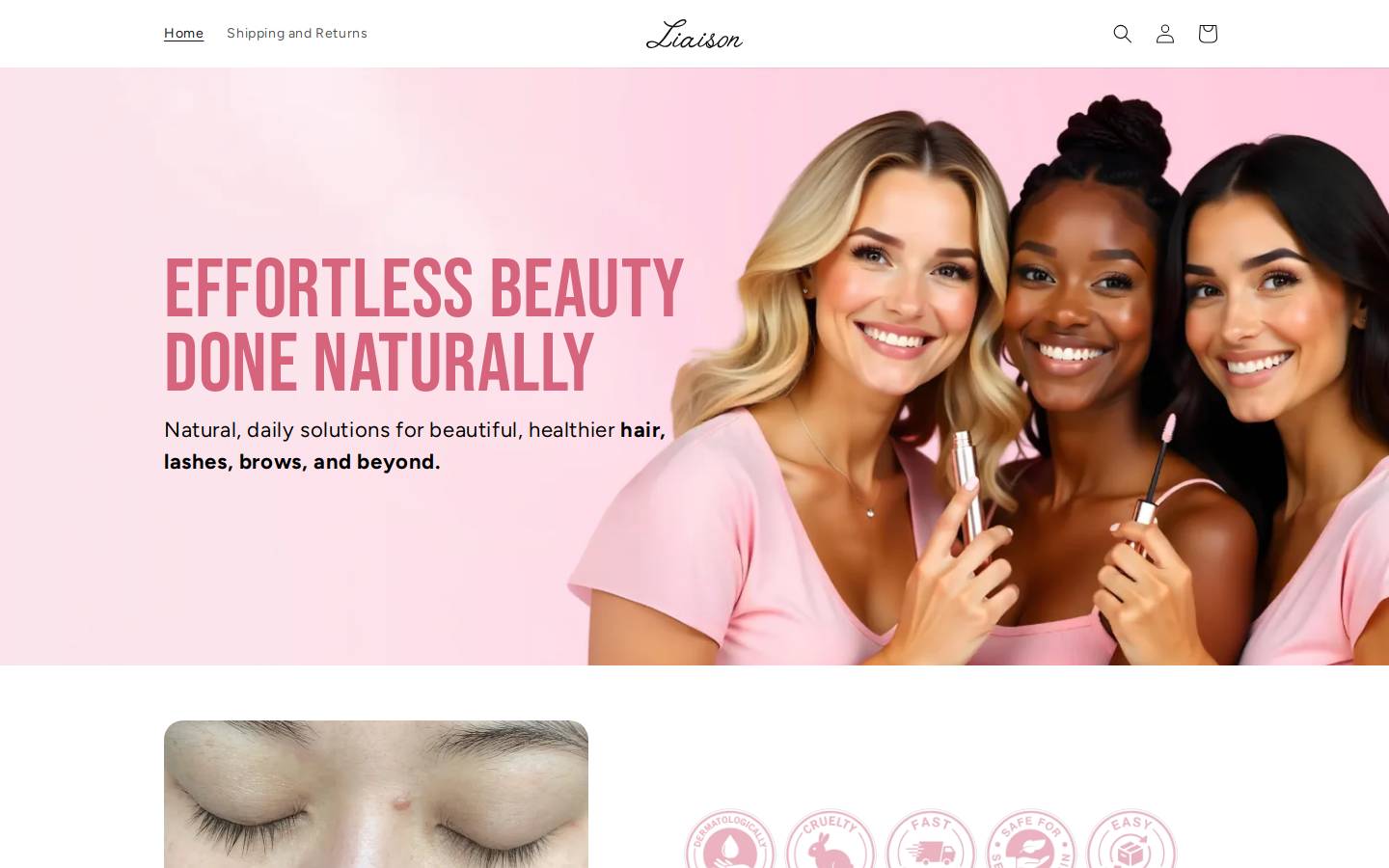 tryherliaison.com homepage screenshot