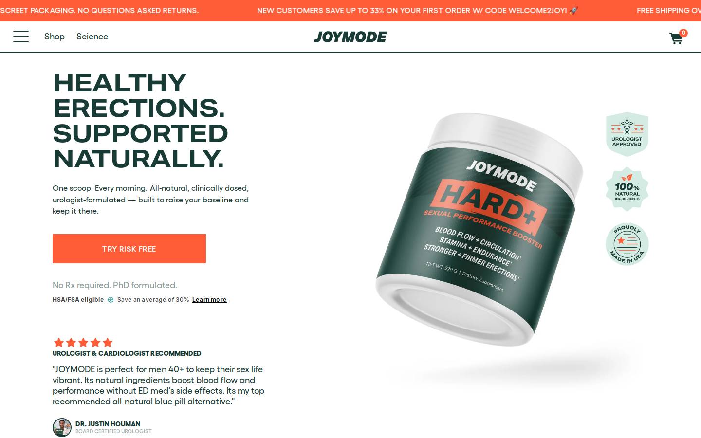 Tryjoymode homepage screenshot
