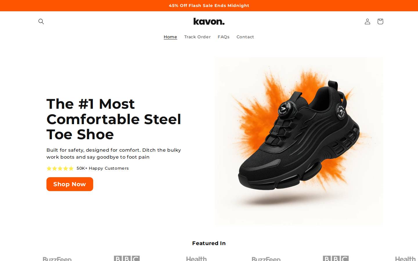 trykavon.com homepage screenshot