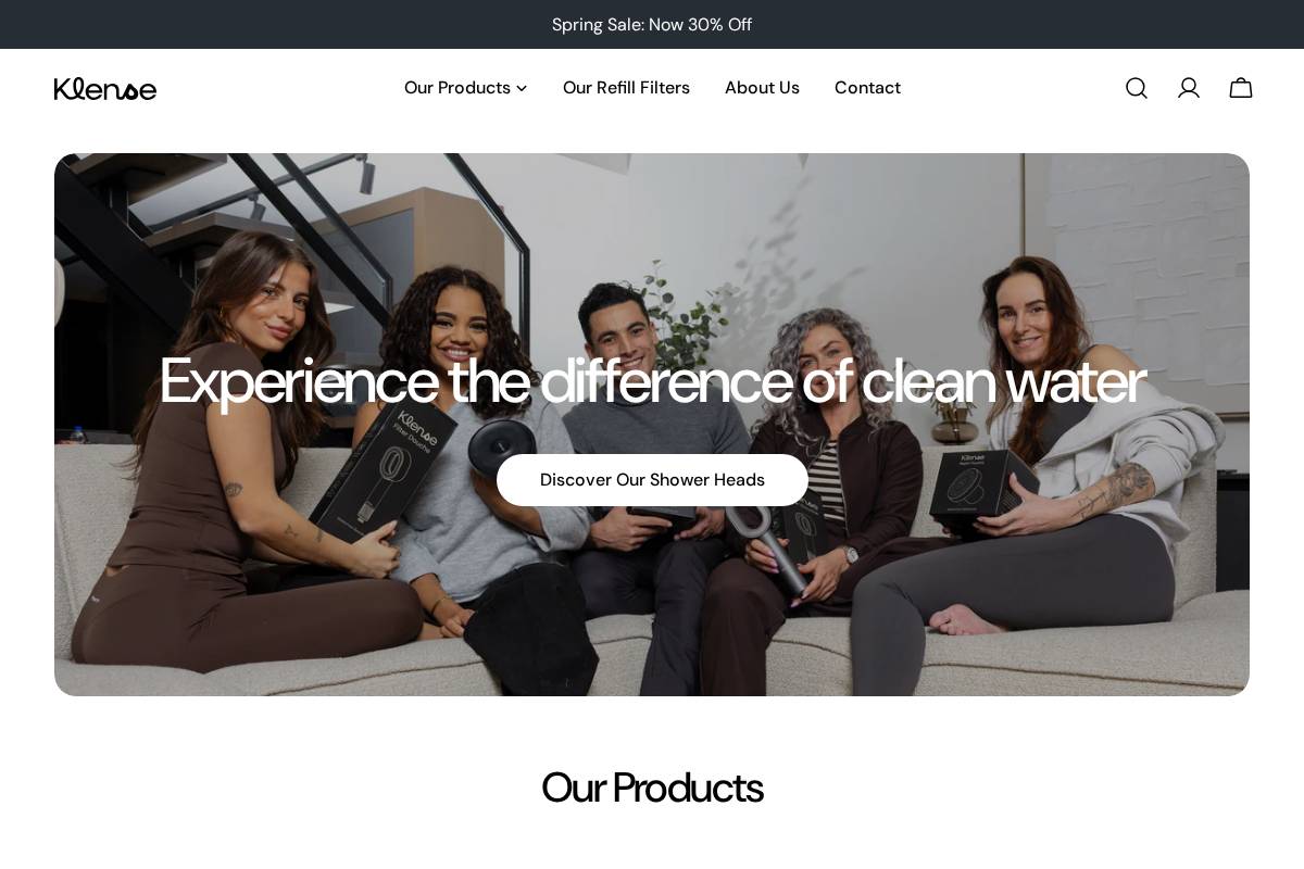 tryklense.com homepage screenshot