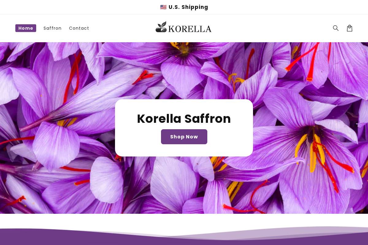 trykorella.com homepage screenshot