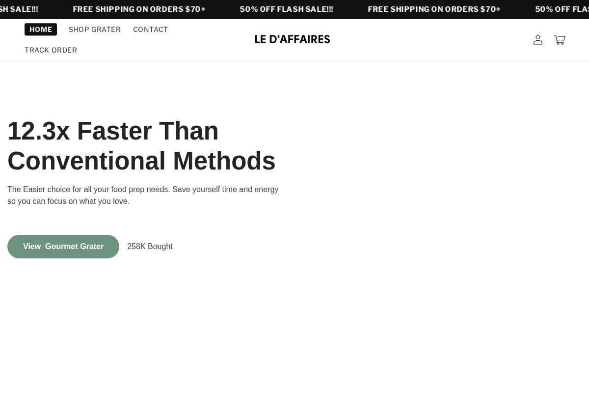 Tryledaffaires homepage screenshot