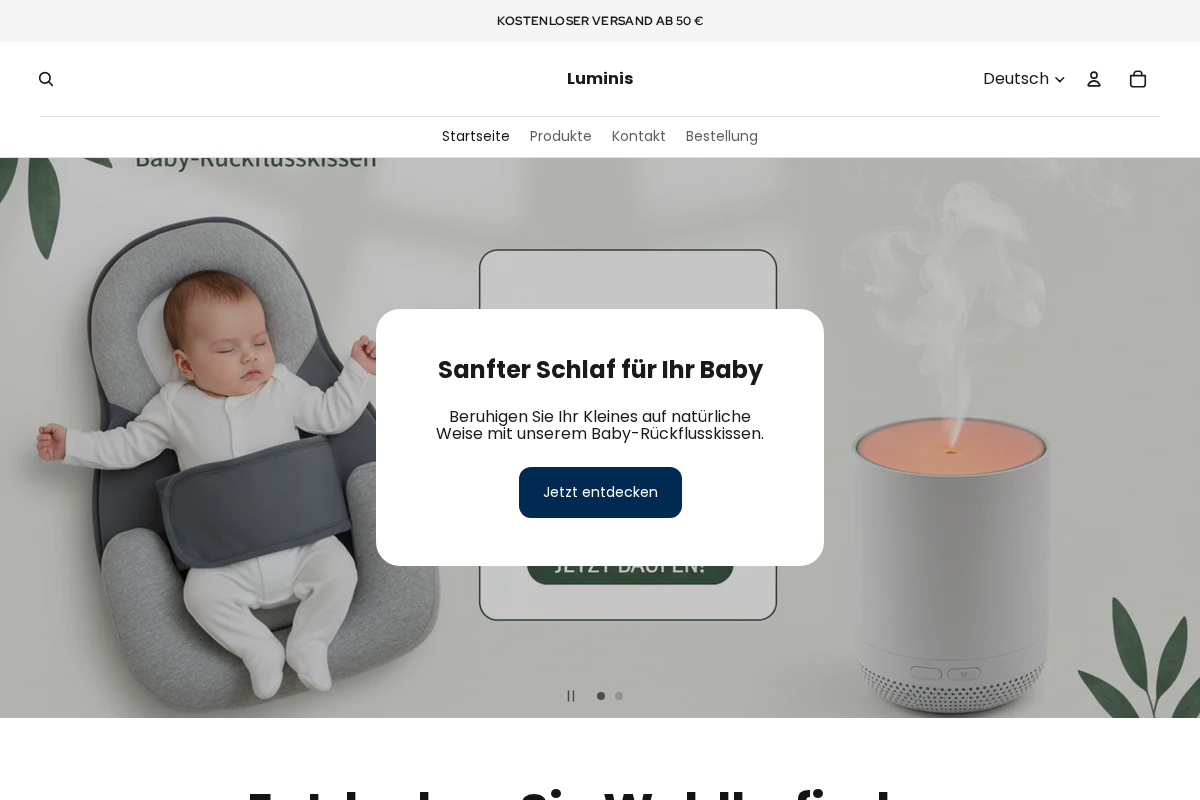 tryluminis.shop homepage screenshot