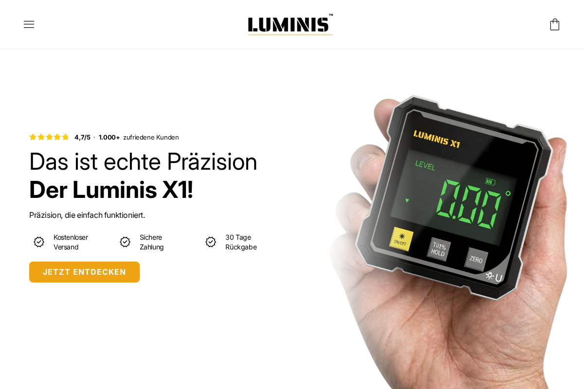tryluminis.store homepage screenshot