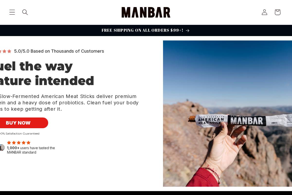 trymanbar.com homepage screenshot