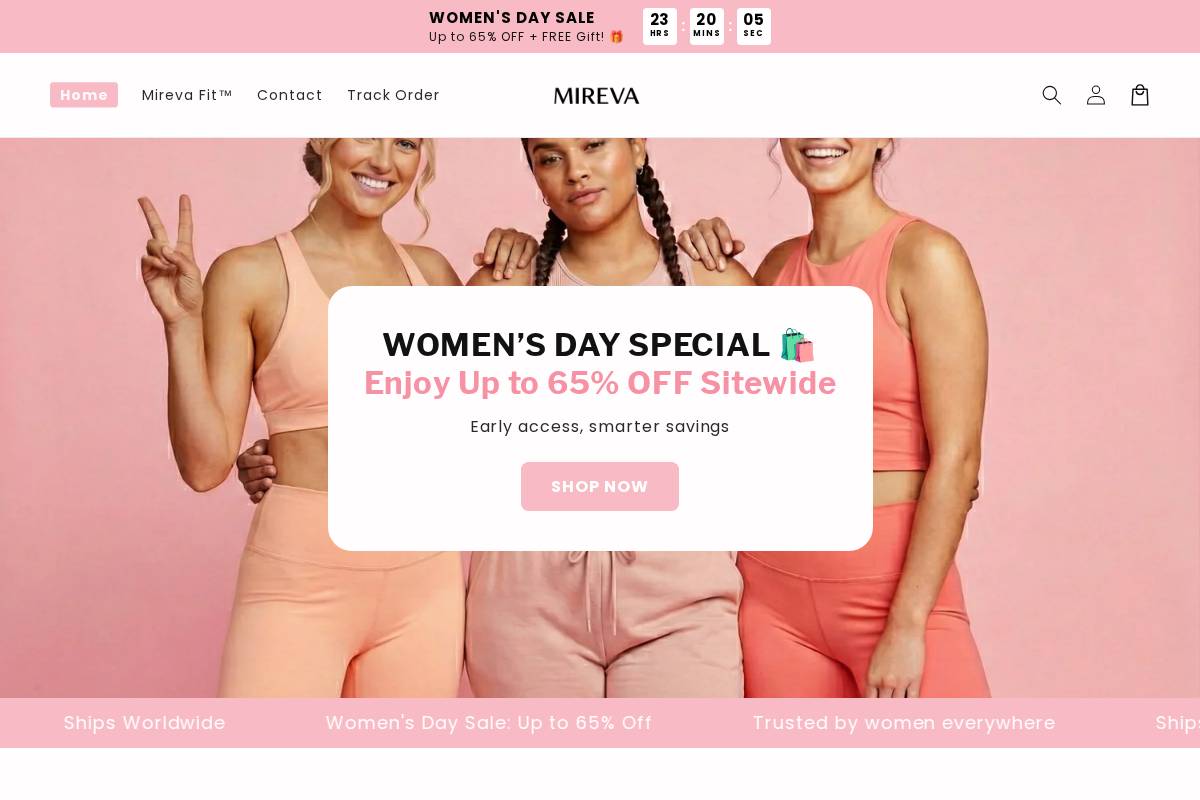 Trymireva homepage screenshot