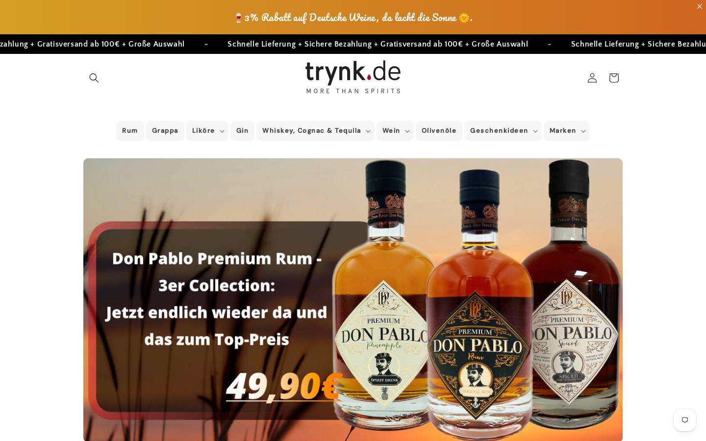trynk1.de homepage screenshot