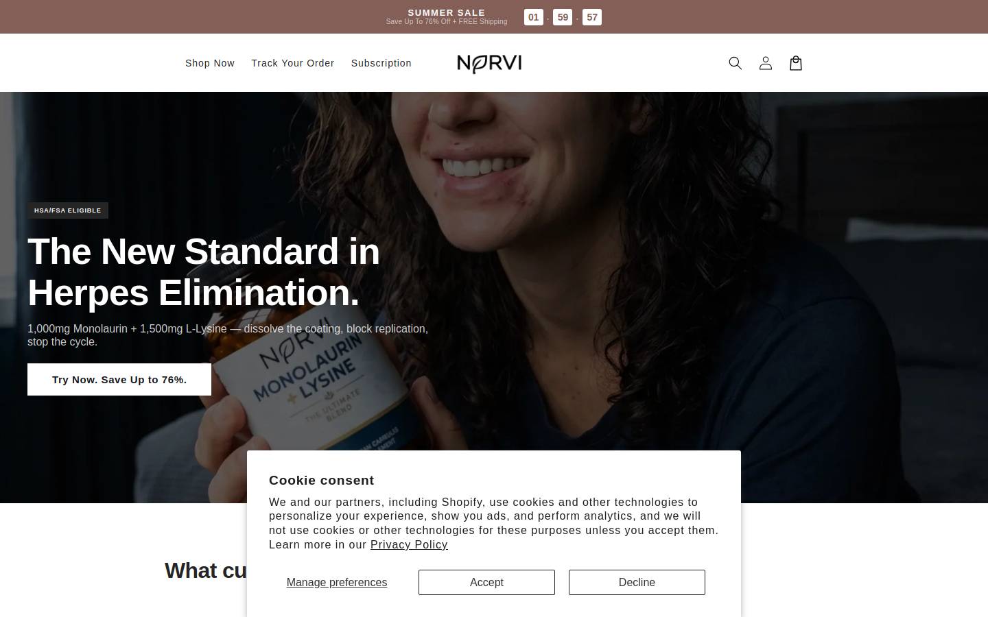 trynorvi.com homepage screenshot