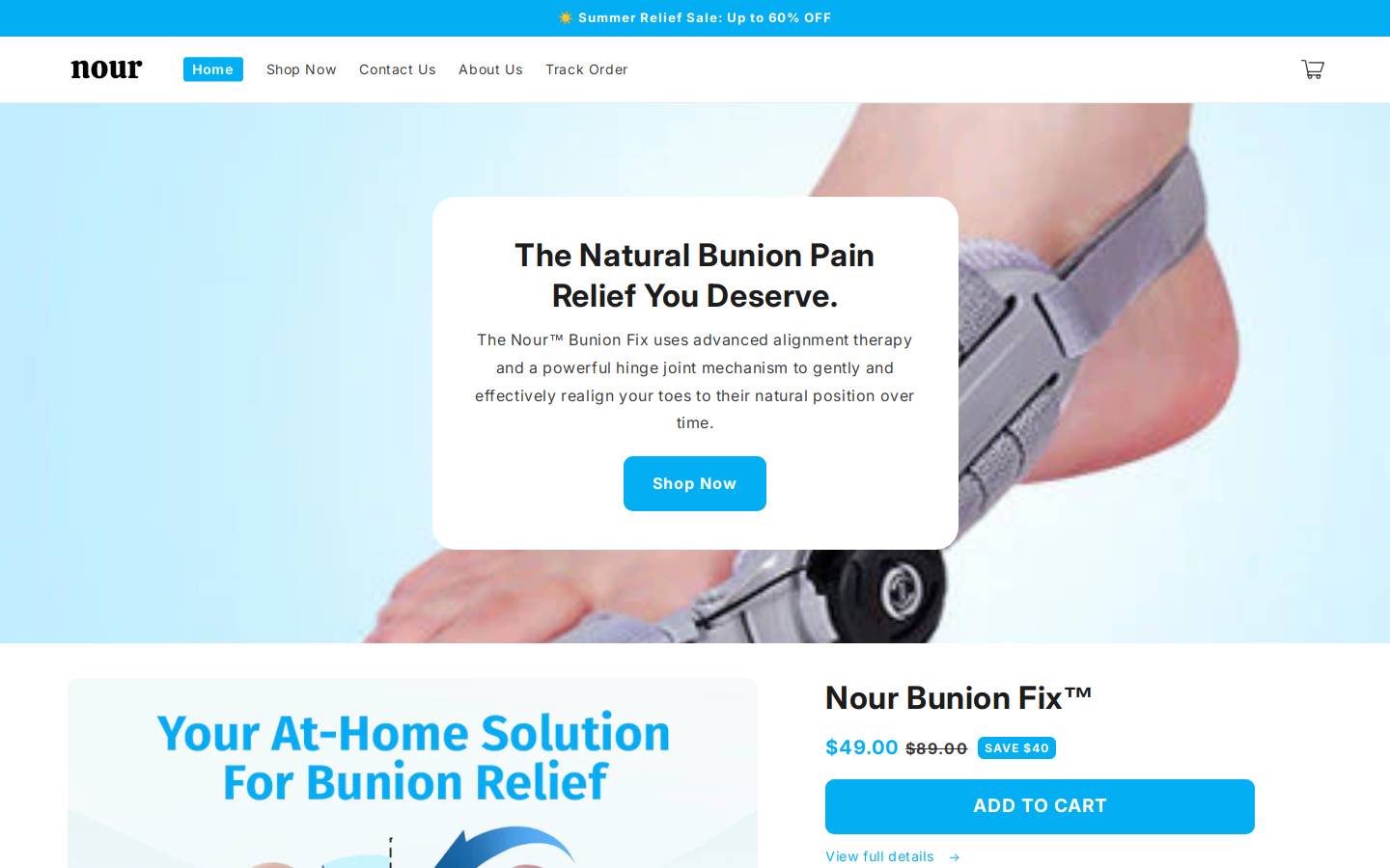 trynour.com homepage screenshot