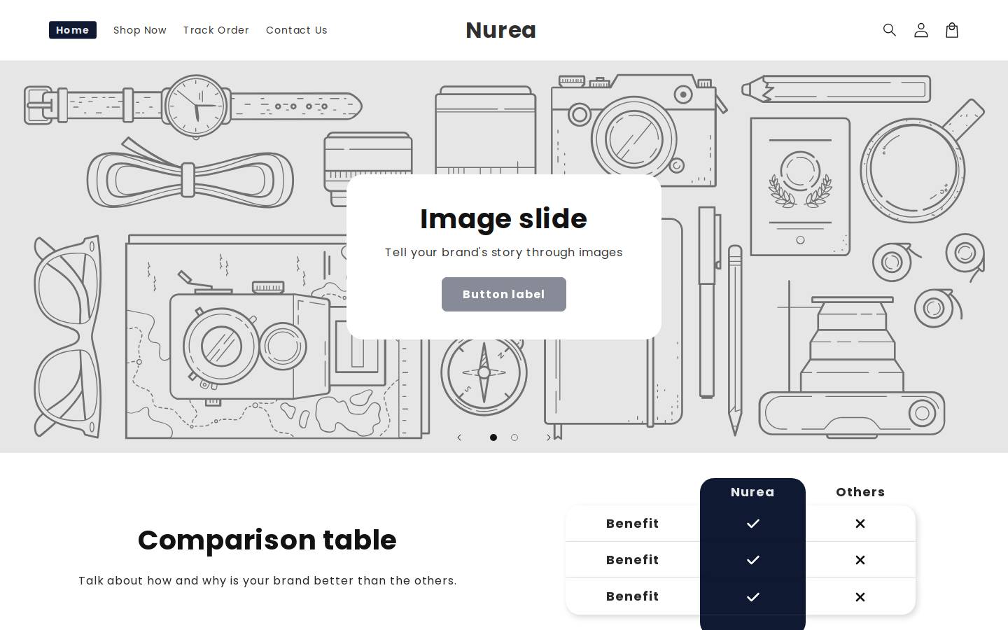 trynurea.com homepage screenshot