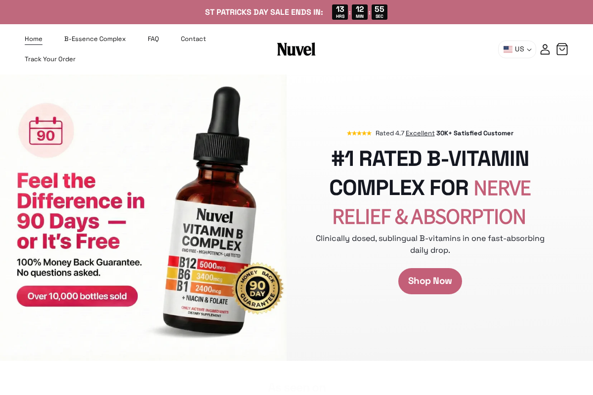 Trynuvel homepage screenshot