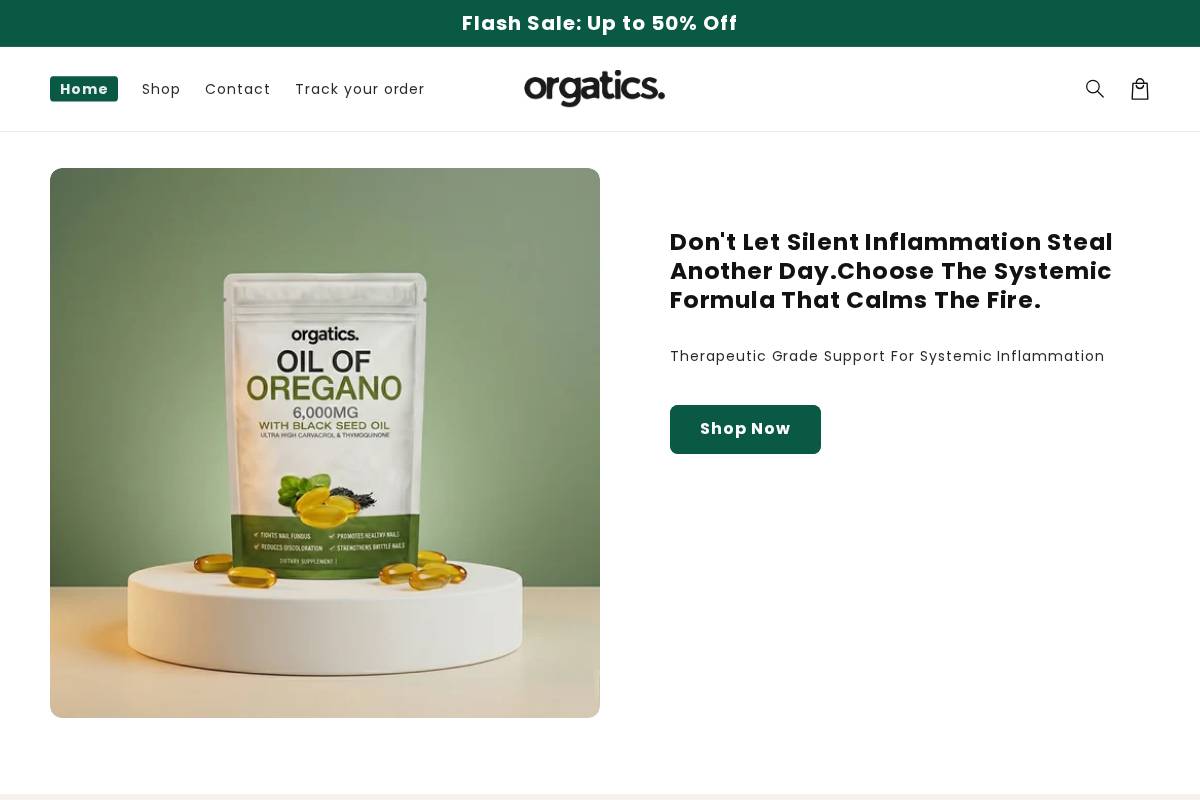 Tryorgatics homepage screenshot