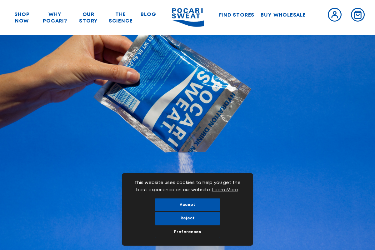 Try Pocari homepage screenshot