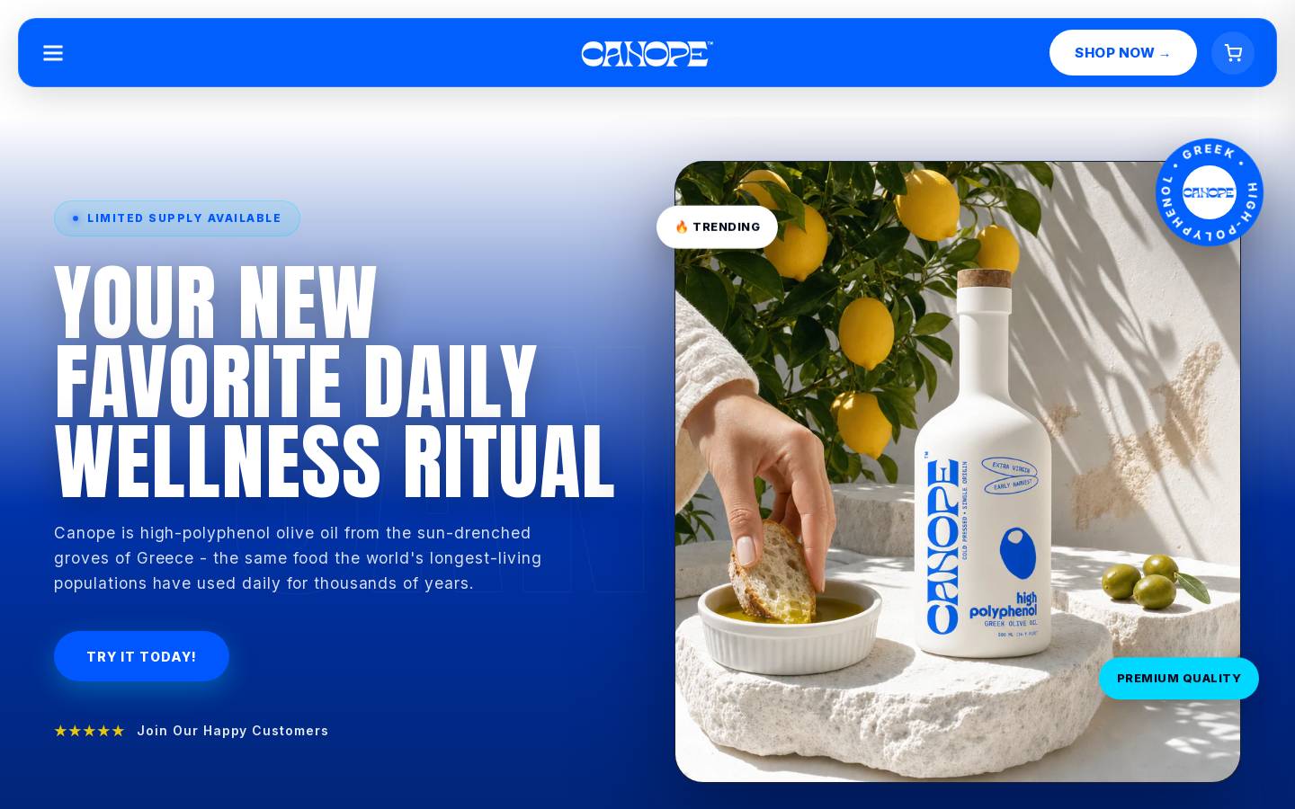 trypressa.com homepage screenshot