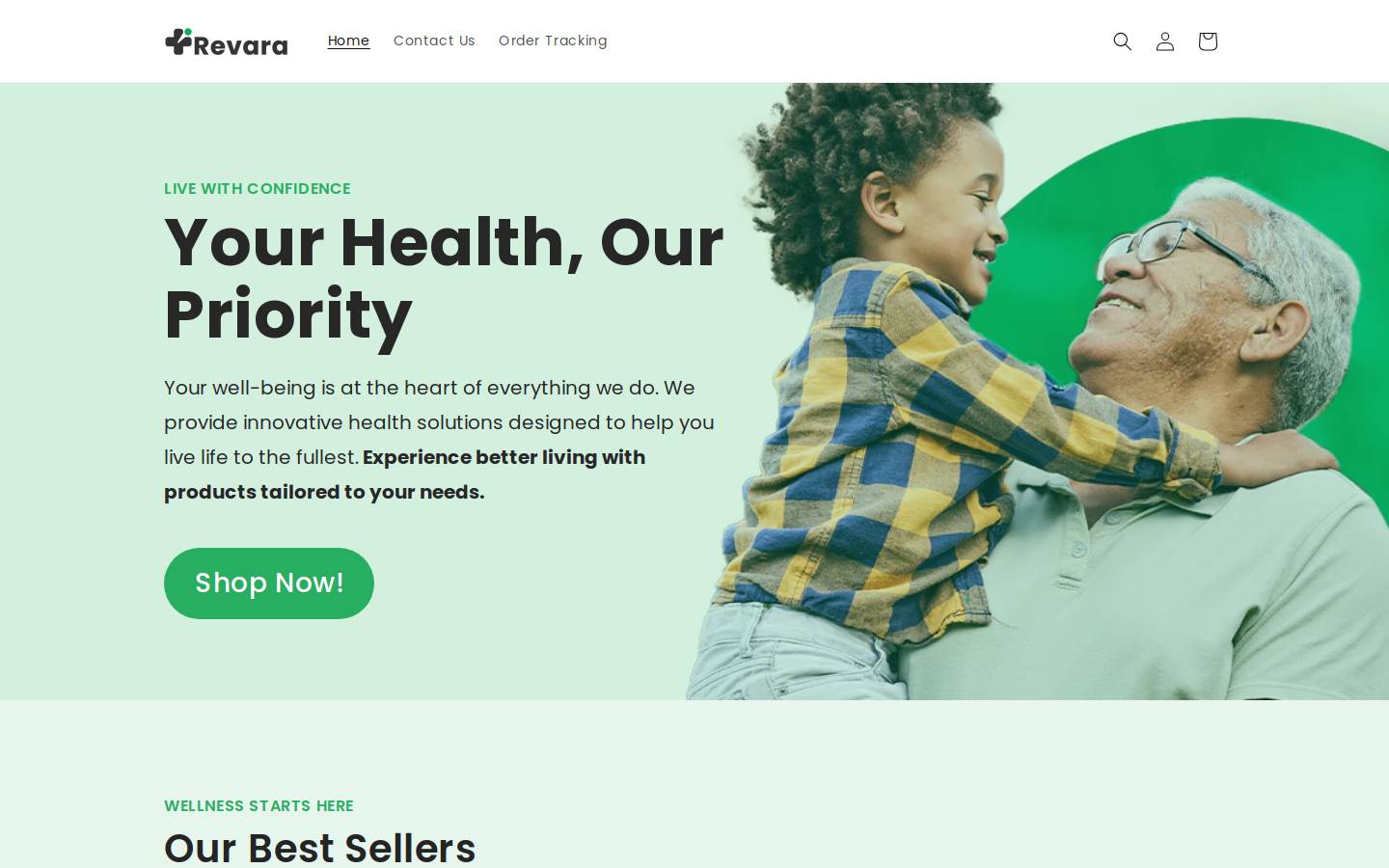 tryrevara.com homepage screenshot