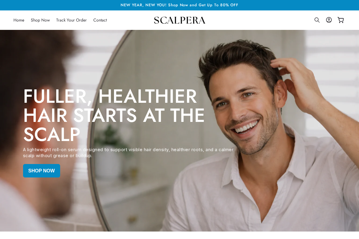 Scalpera homepage screenshot