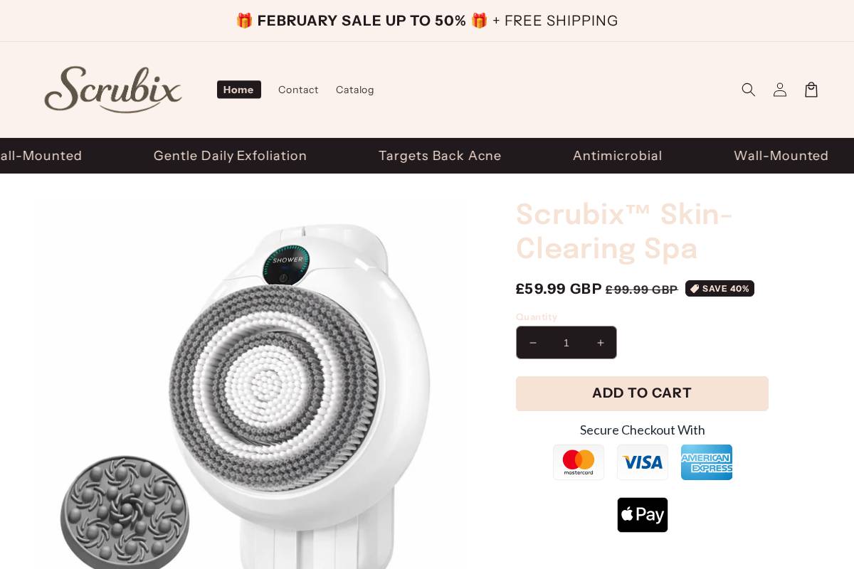 tryscrubix.shop homepage screenshot