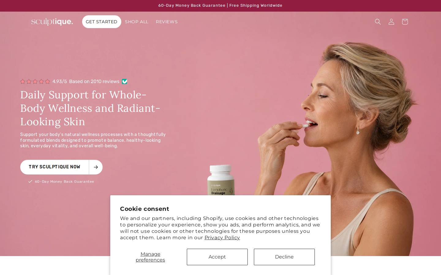Trysculptique homepage screenshot