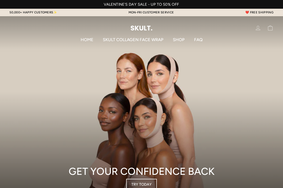 Tryskult homepage screenshot