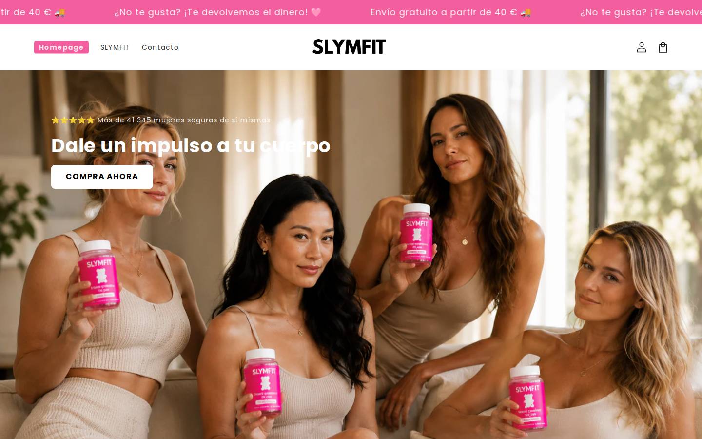 tryslymfit.com homepage screenshot