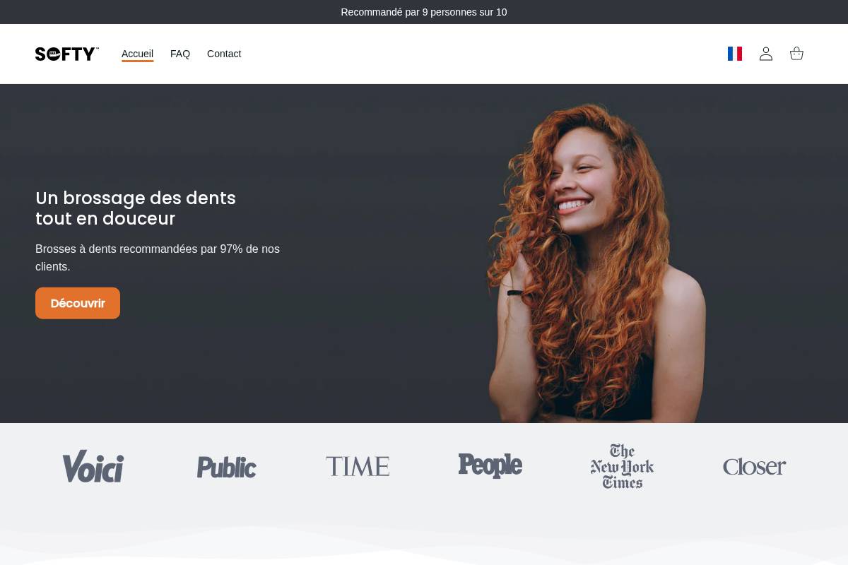 trysofty.com homepage screenshot