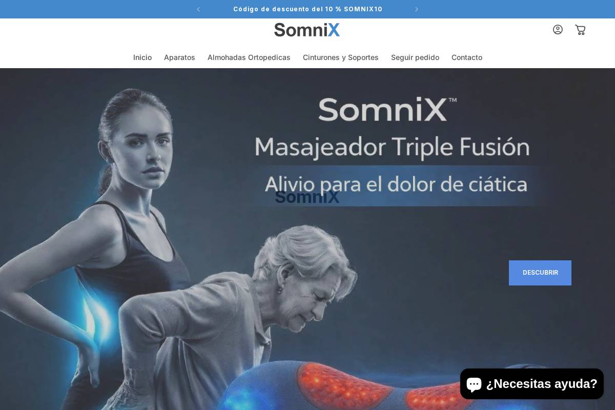 trysomnix.com homepage screenshot