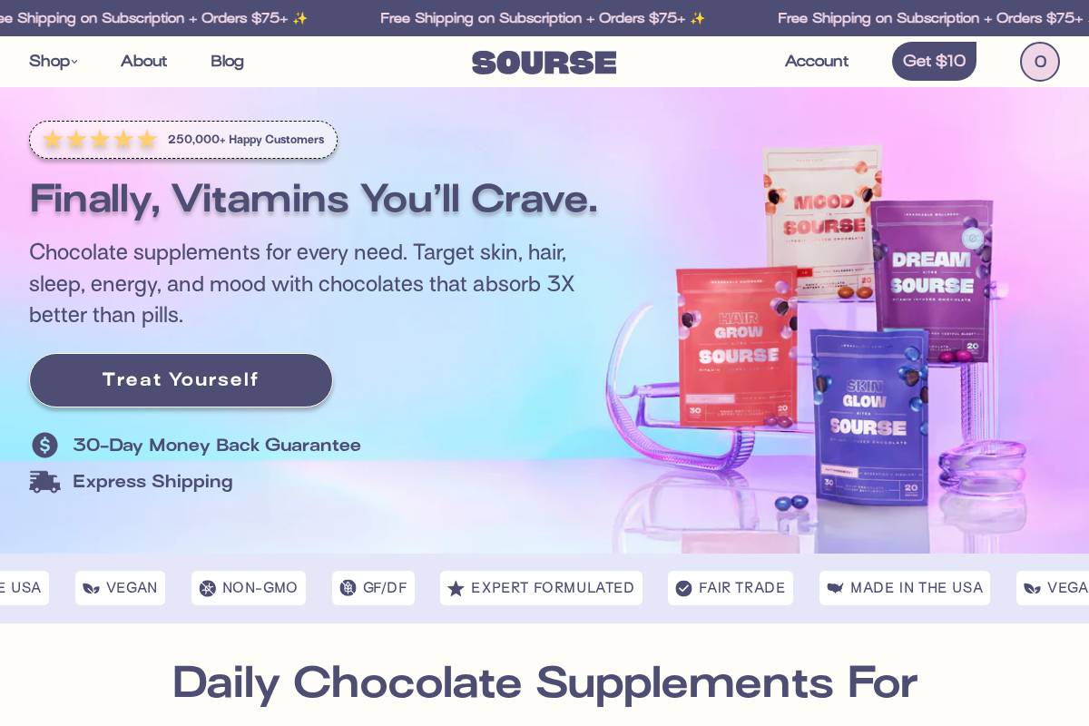 trysourse.com homepage screenshot